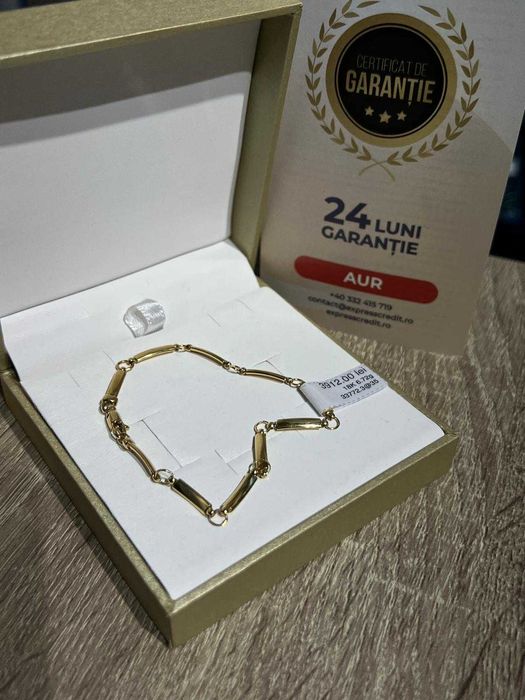 (AG42) Bratara aur 18k * 2 ani garantie* RIDICARE DIN AGENTIE b33772.3