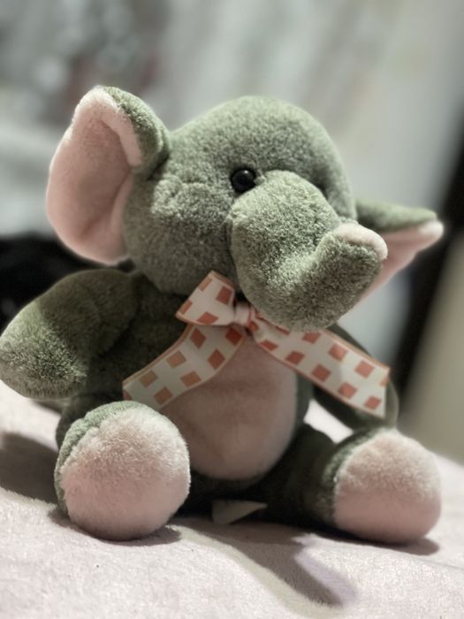 Милый нежный слонёнок , мягкая игрушка