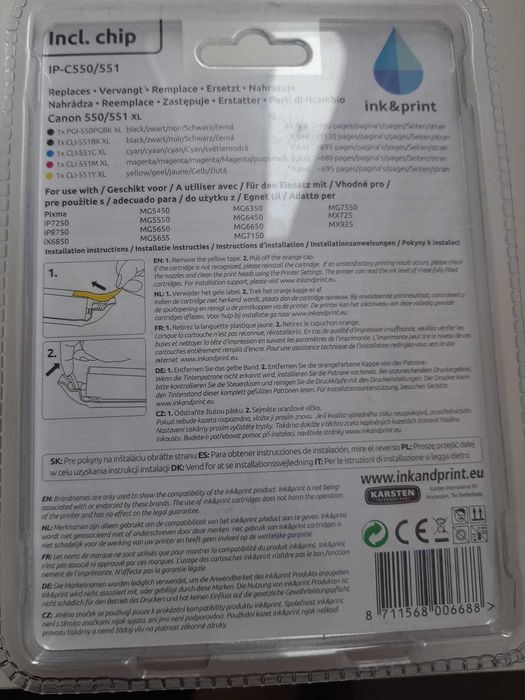Set cartus, toner de cerneală compatibile Canon