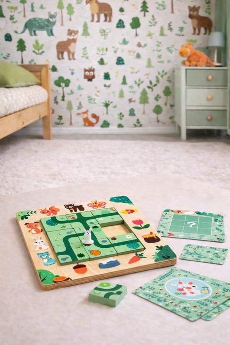 Joc Montessori din lemn – 40 carduri cu dificultate gradată