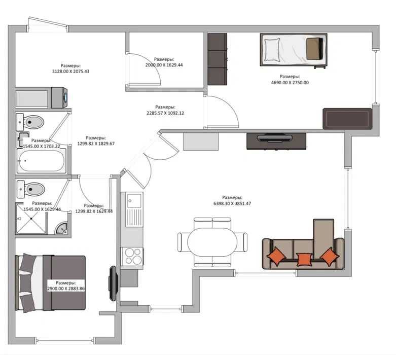 Мирзо Улугбек ул Сайрам 3х ком 75м2;