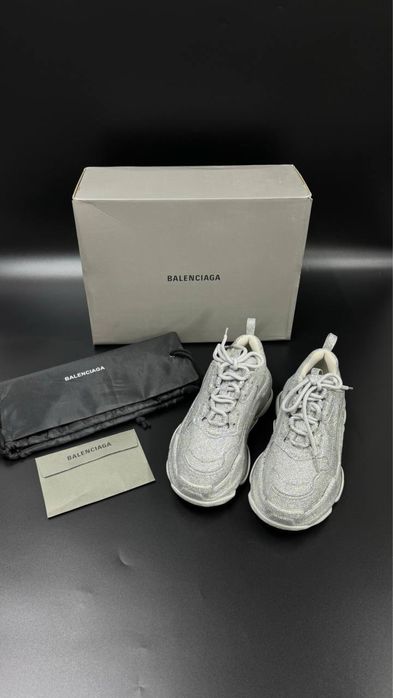 Adidasi Balenciaga Triple S cu strasuri full box 36-40