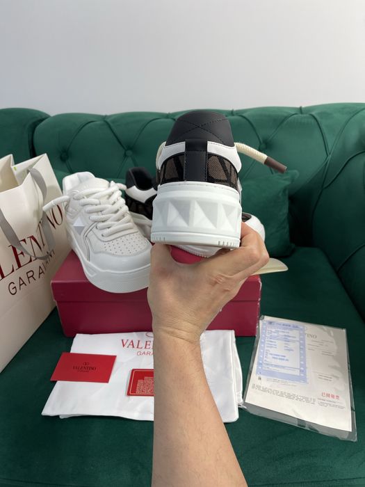 Adidasi Valentino One Stud piele naturala Full Box colectie noua