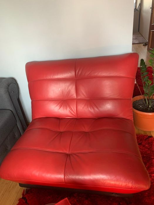 Canapea + 2 fotolii piele naturală