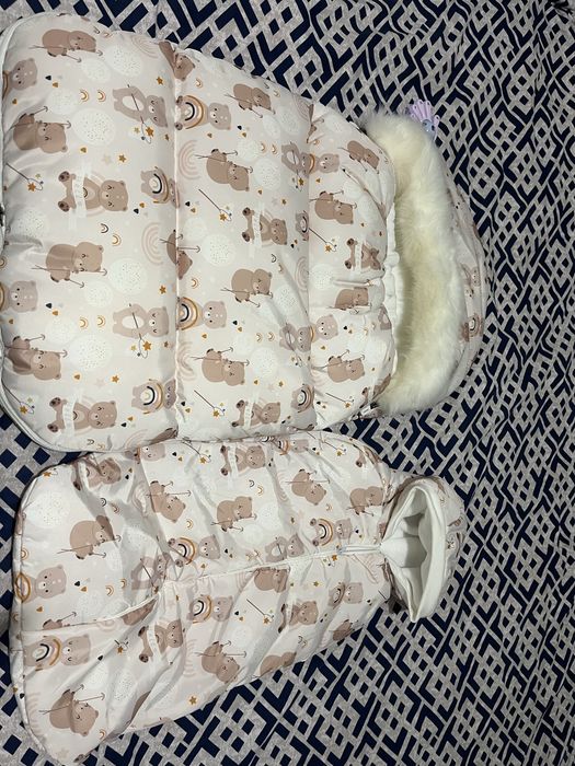 Детский конверт и комбинизон