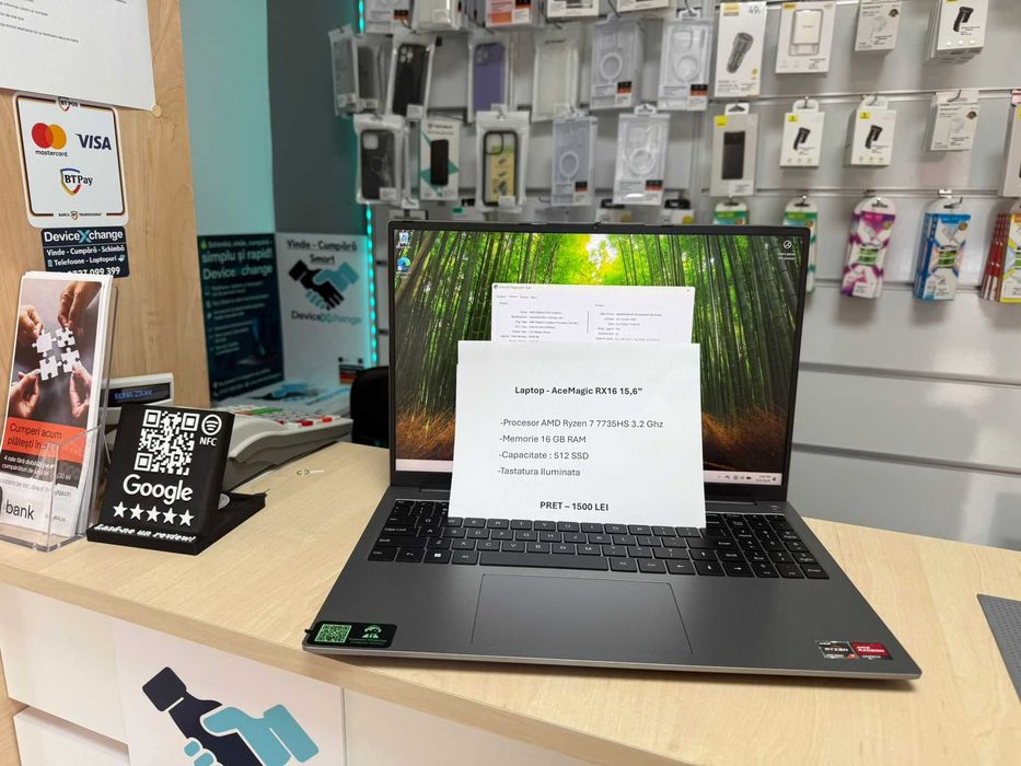 Laptop AceMagic X16 15,6 inch AMD Ryzen 7 7735HS 16 GB 512 SSD