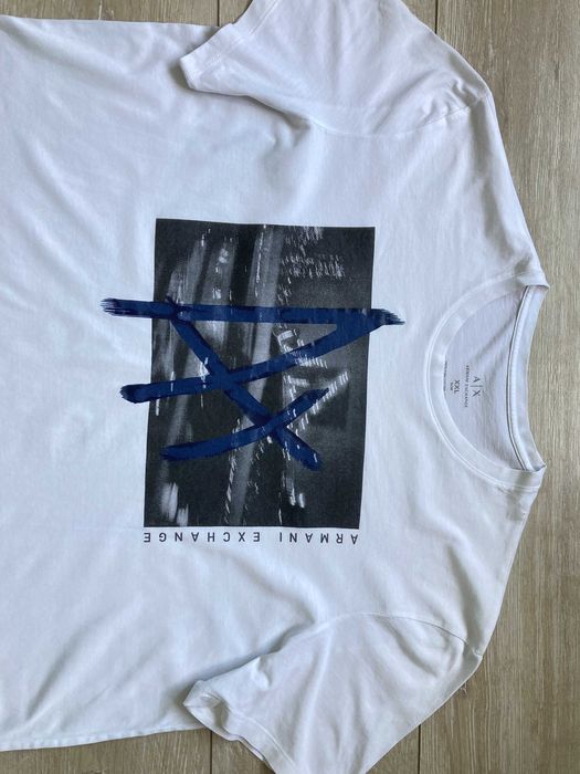 Армани Armani Exchange Pima Cotton мъжка тениска размер XXL Slim Fit