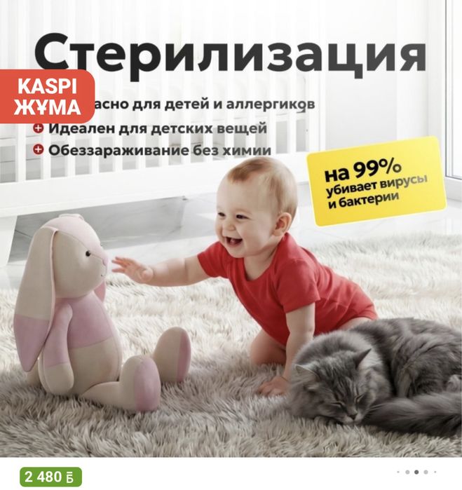 Пароочиститель, 15 000 тг