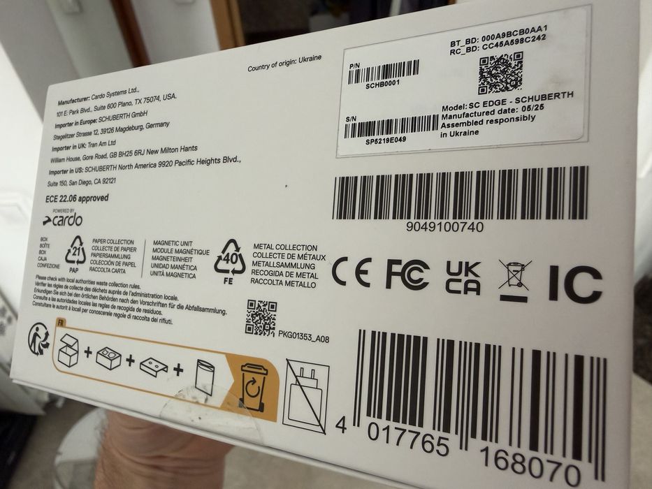 Sistem de comunicare Schuberth - Cardo SC EDGE