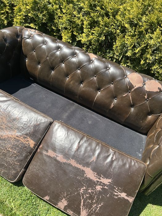 Диван кожаный 4 штуки