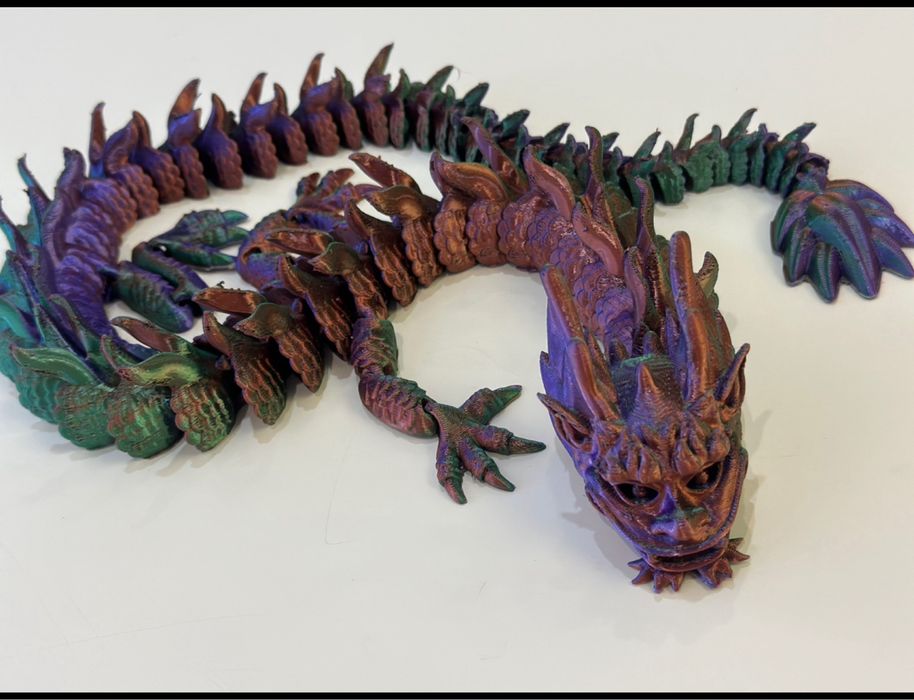 Шарнирный 3д дракон