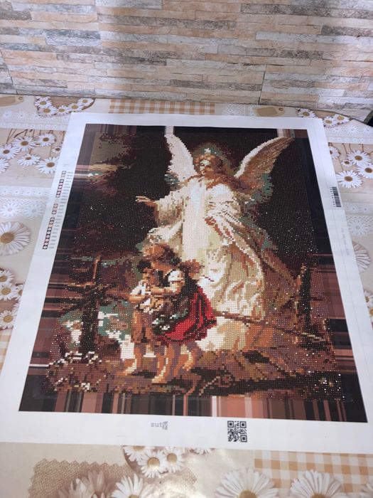 Goblen cu diamante, Îngerul pazitor (40-50cm)