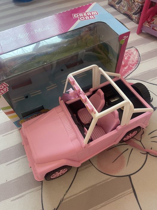 Машина розовая для барби
