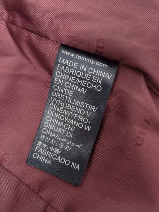 Geaca puf si pene Tommy Hilfiger