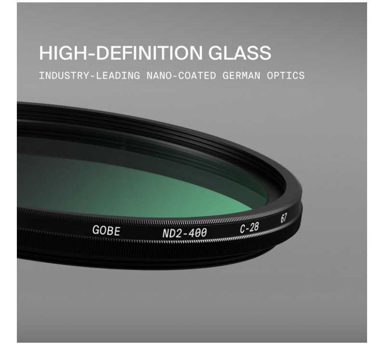 Gobe 49mm ND2-400 Filtru variabil ND Lens Filter (Pro)
