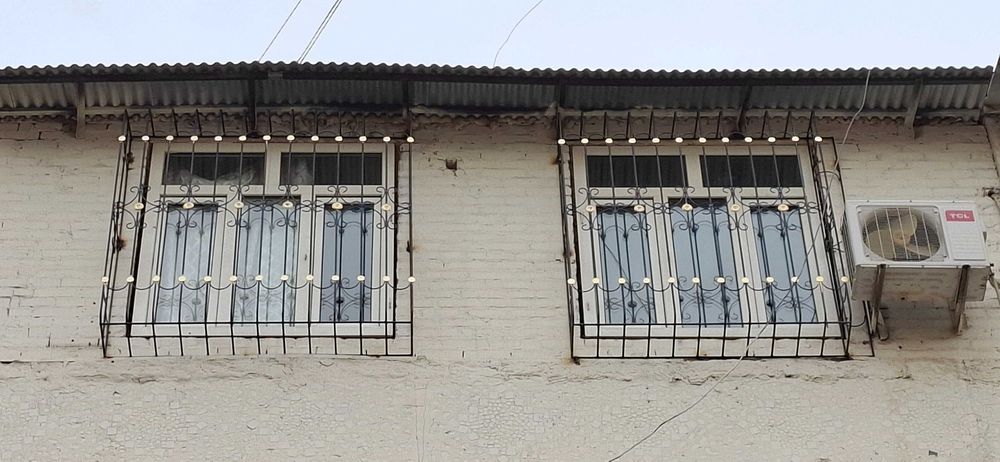 Решётки на окна, Kovka Arzon козырек навес rewotka ограда перила temir