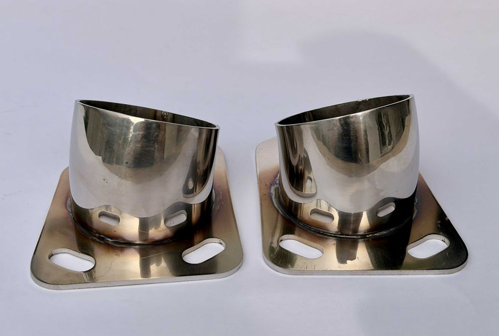 2 Tipsuri Evacuare Finala CFMoto X10 X8, Goes Terrox 1000, Inox 48mm + garnituri 1 mm