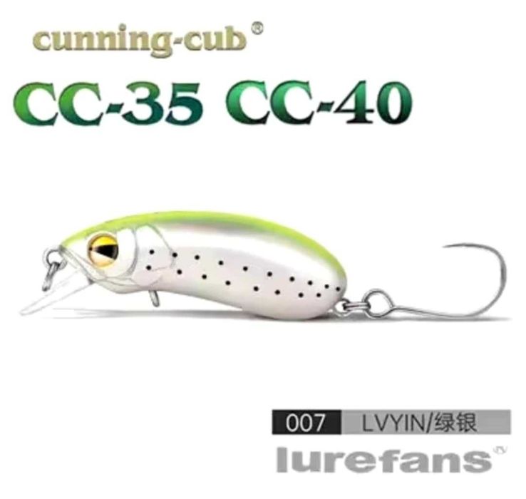 Воблери Lurefans CC35,  3.5sm 3gr за кефал, распер, бас и пъстърва