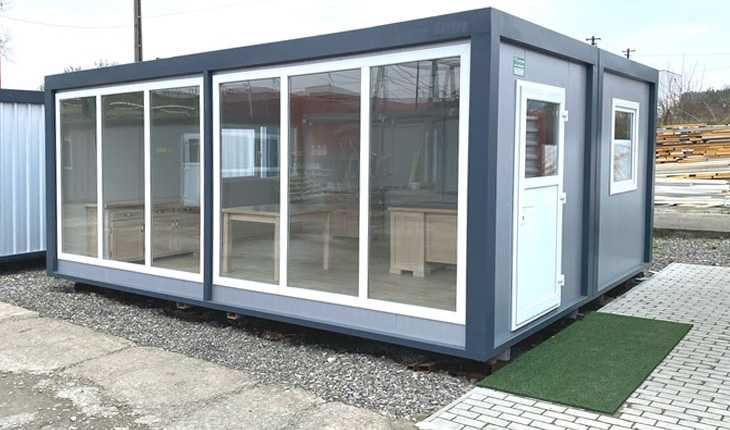 Vand container modular la cheie, cabina de paza, birou, depozit, vitrina, magazin