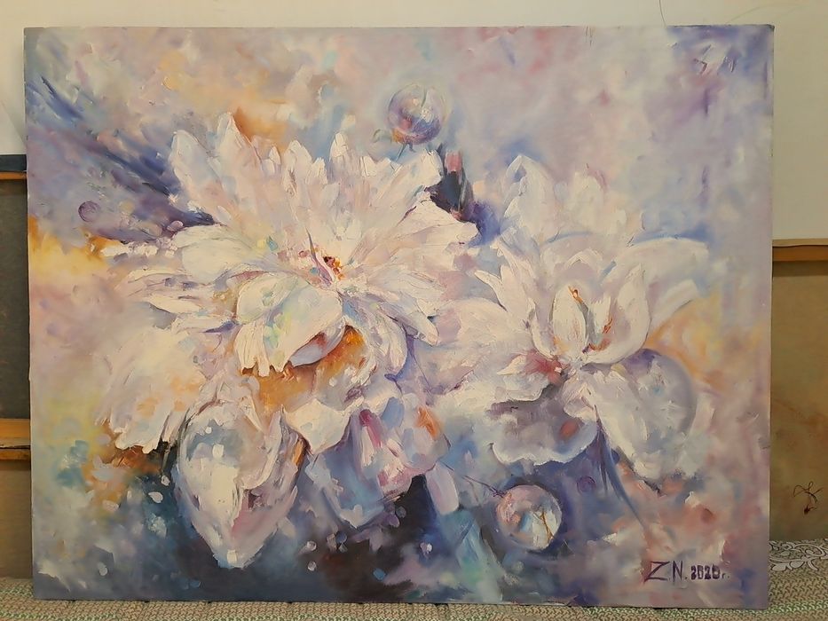 Картина маслом "Нежность"