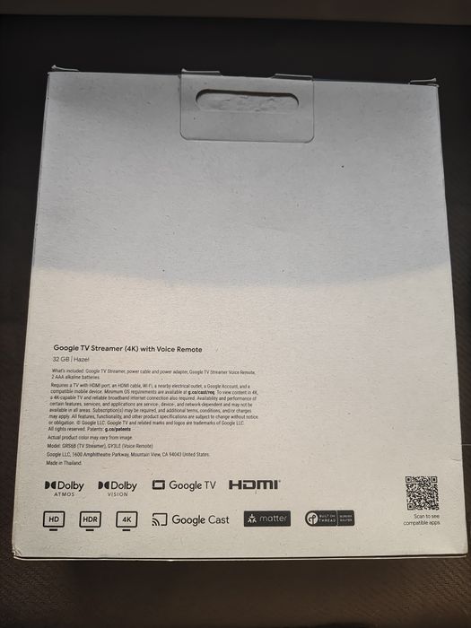 Google TV Streamer (4K) — ТВ-приставка/TV-Box