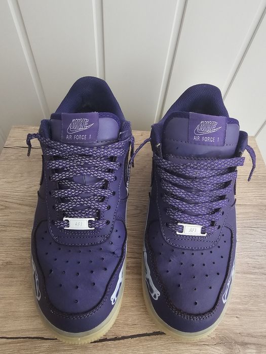 Nike Air Force 1 Low Purple Skeleton Halloween