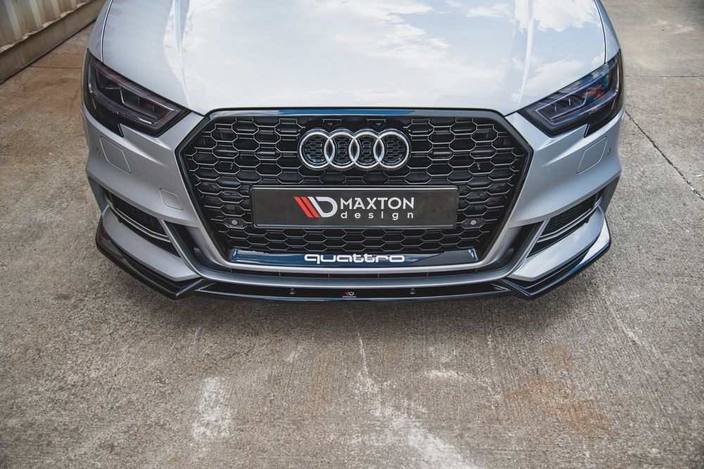Спойлер за предна броня Maxton design за Audi S3/S-line 8V (2016-2020)