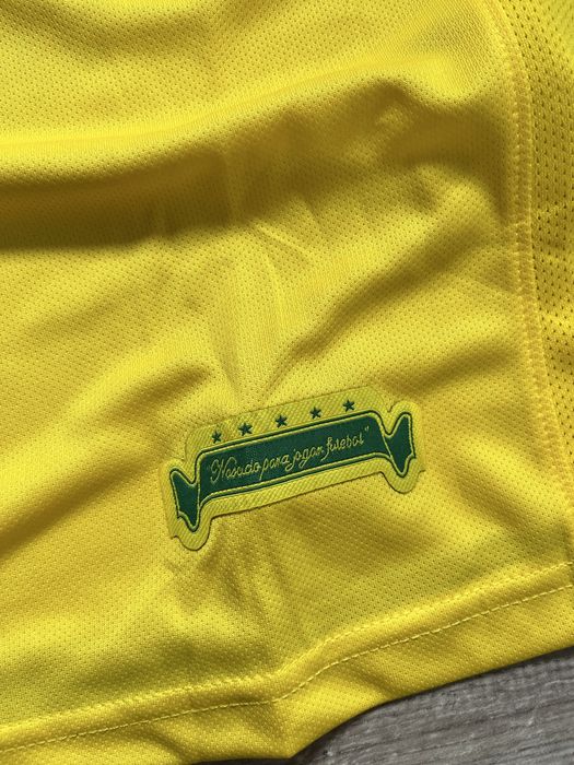 Tricou de fotbal nike Brazilia Brasil Cu Ronaldinho 10 2006 marime M