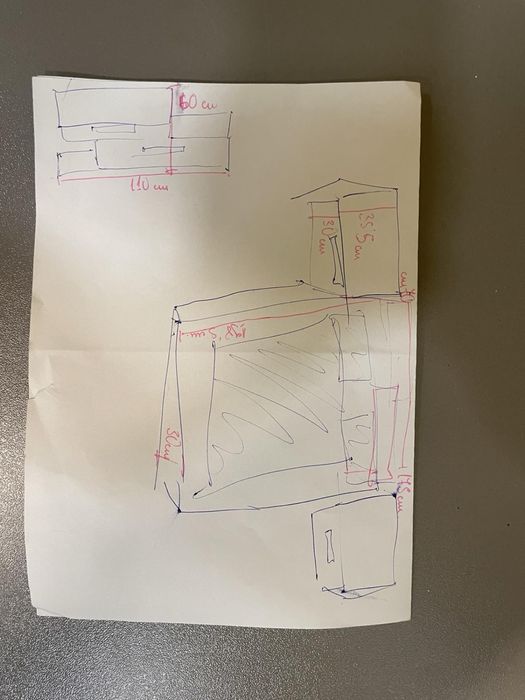 Спалня в комплект със шкафчета и матрак