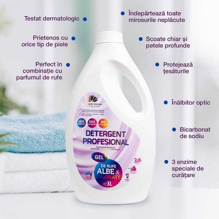 Detergent profesional rufe negre Back to Black 3L, Cashmere Aroma