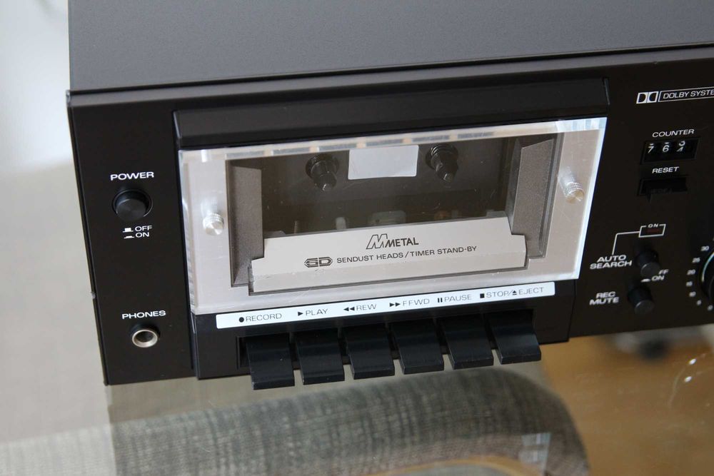 Fisher CR-4130 casetofon deck cu capete Sendust fabricat in martie 1979 Japonia complet revizuit.