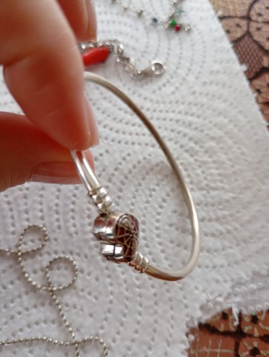 Lot argint  brățari și lanțuri