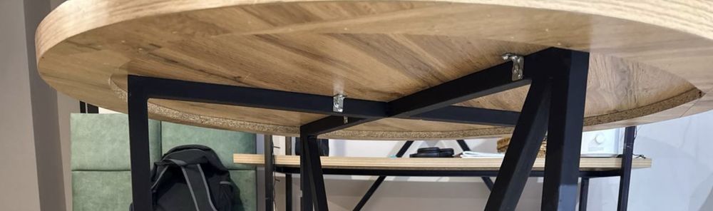 стол круглый лофт