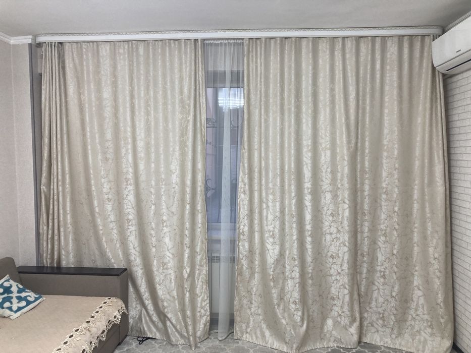 Шторы новые с тюлем