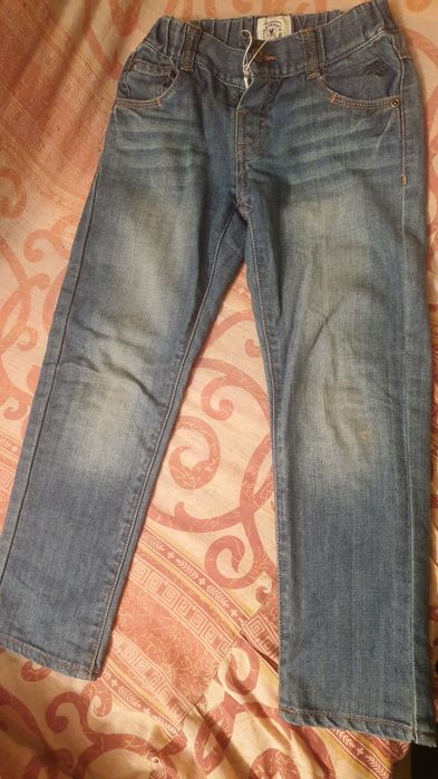 Детски дънки Chicco, 110 размер, с ластик, за момче