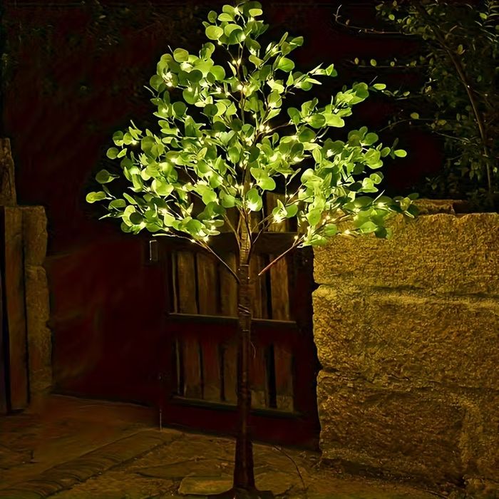 USB LED дърво изкуствено на батерии