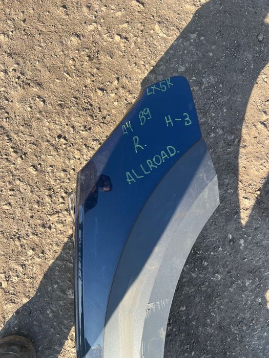 калник преден десен Audi A4 B9 комби allroad с забележка цвят lx5r