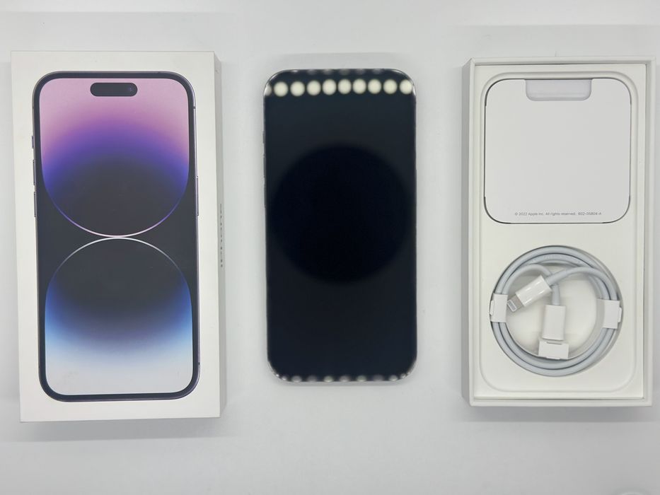 iPhone 14 Pro Deep Purple 256GB full box + Pachet 5 Huse