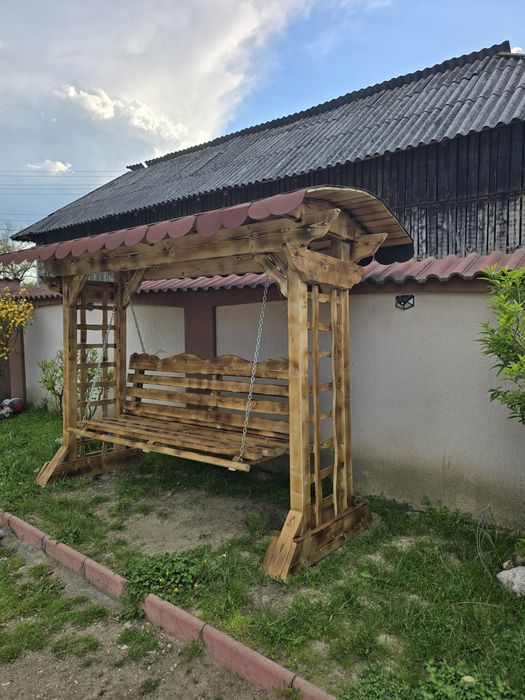Pergola molid uscat cu acoperiș