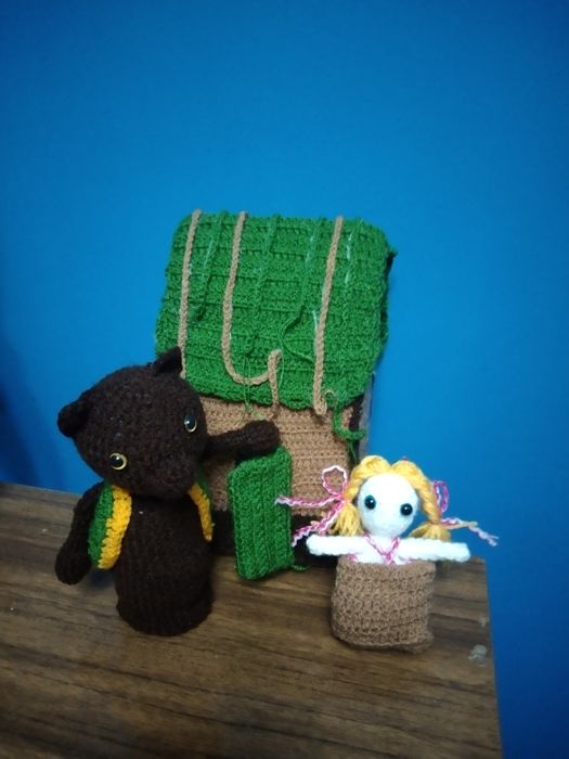 Кукольный театр пальчиковый сказка Маша и медведь