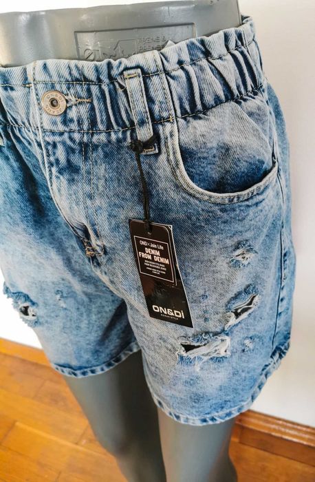 Нови дамски дънкови къси панталонки на различни цени-28лв.