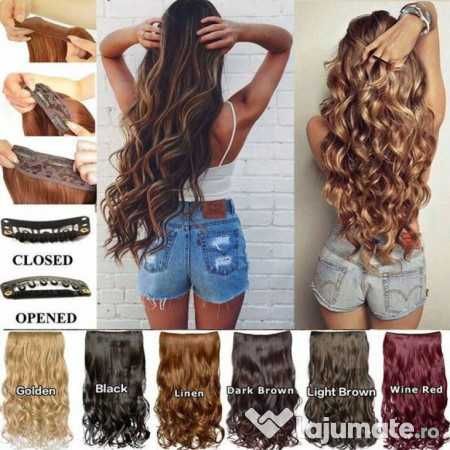 Extensii Extensie 60 cm Clip-on Par 5 clipsuri KANEKALON