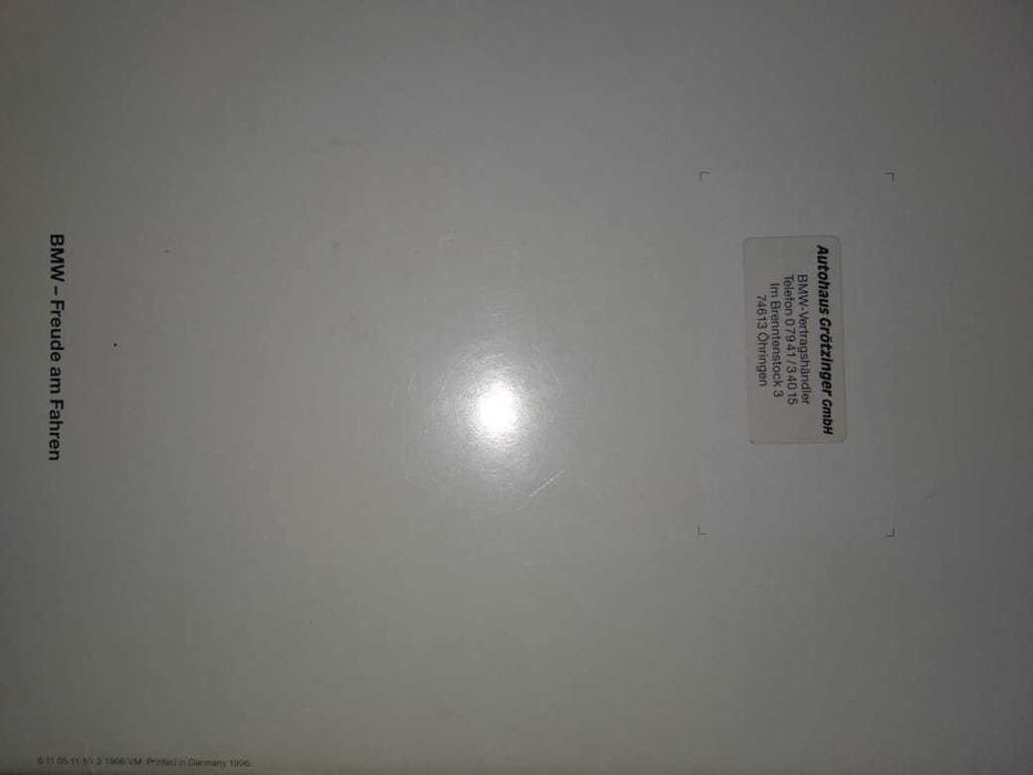 рекламный проспект bmw 520i+