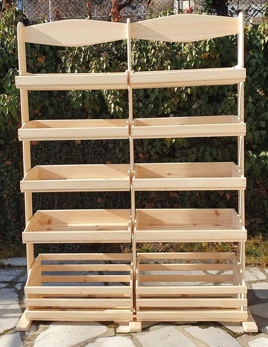 Стелажи от масив за хляб, плодове, зеленчуци и други изделия !