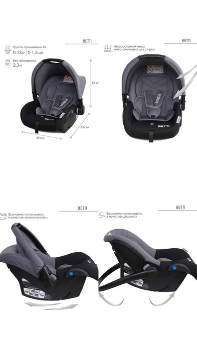 Автокресло (автолюлька) от 0+