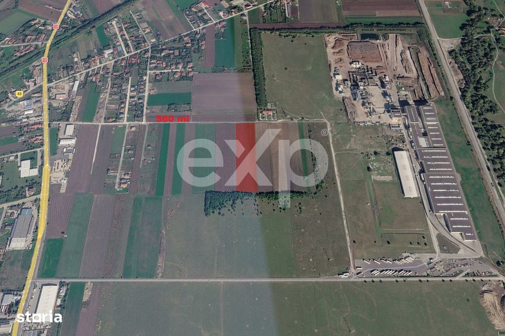 Teren intravilan 17.204 mp Stupini – zona mixta ZM, POT 40%, CUT 1,5
