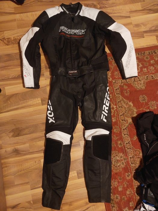 Costum moto Firefox Speed,piele naturala,marime 54