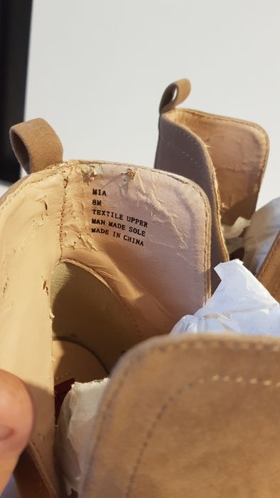 Botine piele intoarsa- London Rebel Mas.39