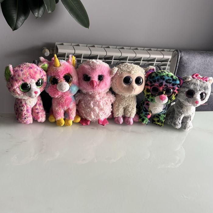 Детски плюшени играчки ty, меки възглавници, играчка еднорог, делфин