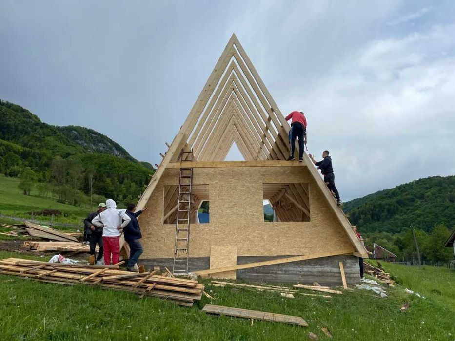 Case si cabane din structura de lemn